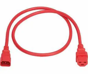 Eaton Tripp Lite Series Power Cord, C14 to C21 - Heavy-Duty, 15A, 250V, 14 AWG, 3 ft. (0.9 m), Red