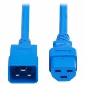 Eaton Tripp Lite Series Power Cord, C20 to C21 - Heavy-Duty, 20A, 250V, 12 AWG, 5 ft. (1.5 m), Blue - For Network Switch, PDU, UPS, Switch, Server, Network Device, Rack, Blade Server, Router - 12 Gaug
