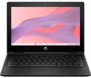 HP Fortis Flip G1m 11.6" Touchscreen Convertible 2 in 1 Chromebook - HD - Octa-core (ARM Cortex A76 + Cortex A55) - 64 GB Flash Memory - English Keyboard - Jet Black - MediaTek Kompanio 520 Chip