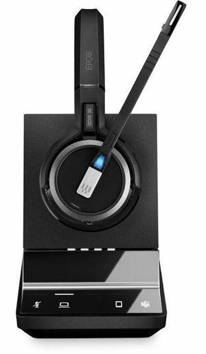EPOS IMPACT SDW 5033T Headset - Microsoft Teams Certification - Mono - Wireless - DECT - 590.6 ft - 20 Hz to 20 kHz - On-ear - Monaural - Ear-cup - Noise Cancelling, MEMS Technology Microphone - Black