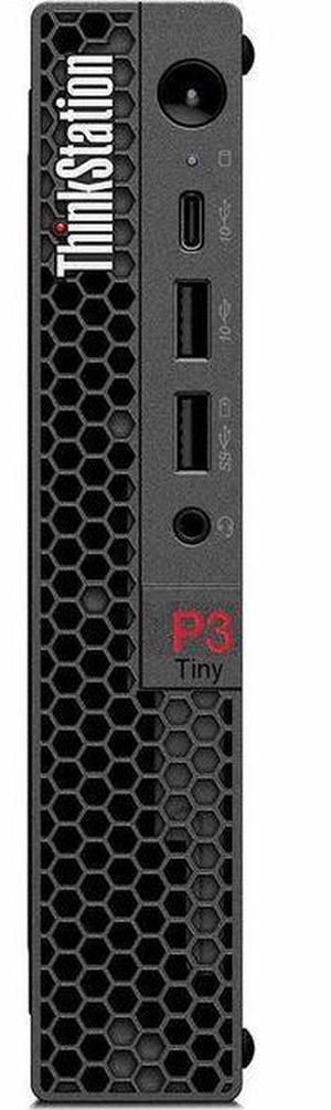 Lenovo ThinkStation P3 30H0006NUS Workstation - 1 Core i7 14th Gen i7-14700 - vPro Technology - 64 GB - 2 TB SSD - Tiny - Black - Intel Q670 Chip - Windows 11 Pro - 1 T400 4 GB Graphics - NVMe Control