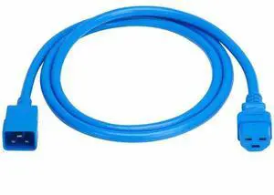 Eaton Tripp Lite Series Power Cord, C20 to C21 - Heavy-Duty, 20A, 250V, 12 AWG, 6 ft. (1.8 m), Blue - For Network Switch, PDU, UPS, Switch, Server, Network Device, Rack, Blade Server, Router