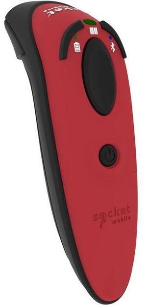 Socket Mobile D720 Barcode Scanner with Rechargeable Battery Pre-installed, Red