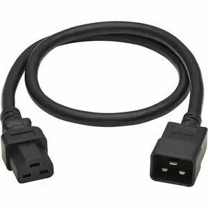 Eaton Tripp Lite Series Power Cord, C20 to C21 - Heavy-Duty, 20A, 250V, 12 AWG, 4 ft. (1.2 m), Black - For Network Switch, PDU, UPS, Switch, Server, Network Device, Rack, Blade Server, Router - 12 Gau