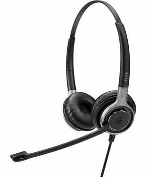 EPOS IMPACT SC 662 Headset - Stereo - Easy Disconnect - Wired - On-ear - Binaural - Ear-cup - Noise Cancelling, Electret, Uni-directional, Condenser Microphone - Black
