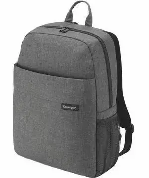 Kensington Simply Portable Lite Carrying Case (Backpack) for 16" - Gray - Water Resistant, Strain Resistant - Polyester, Mesh Fabric Body - Shoulder Strap, Handle