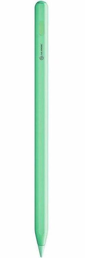 Alogic iPad Stylus Pen with Wireless Charging Green - Green stylus designed for precise touchscreen interaction, perfect for note-taking and drawing.
