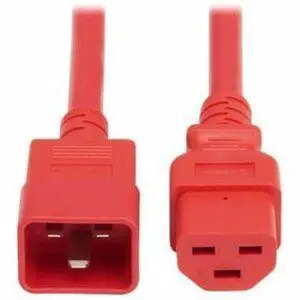 Eaton Tripp Lite Series Power Cord, C20 to C21 - Heavy-Duty, 20A, 250V, 12 AWG, 6 ft. (1.8 m), Red - For Network Switch, PDU, UPS, Switch, Server, Network Device, Rack, Blade Server, Router - 12 Gauge