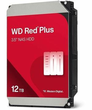 WD Red Plus 12TB NAS Hard Disk Drive - 7200 RPM Class SATA 6Gb/s, CMR, 512MB Cache, 3.5 Inch -  WD120EFGX