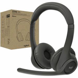 Logitech Zone 305 Native Bluetooth Wireless Headset With Microphone for Microsoft Teams, Black