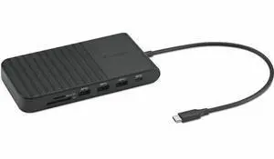 Kensington UH1510P EQ USB-C 5Gbps Triple Video Driverless Mobile Dock - for Notebook, Mobile Workstation, Monitor - Charging Capability - Memory Card Reader - SD, microSD - 100 W - USB Type C - 3 Disp