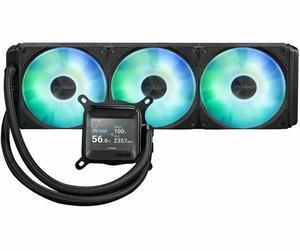 Asus PRIME LC 360 ARGB LCD Cooling Fan/Radiator/Water Block/Pump - 3 x Fan(s) - 77.22 CFM Maximum Airflow - 2500 rpm - Compatible Intel Socket: Socket LGA-1851, LGA-1700, LGA-1200, LGA-115X - Compatib
