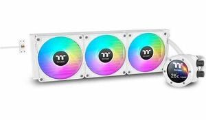 Thermaltake TH420 V2 Ultra EX ARGB Sync All-In-One Liquid Cooler - Snow Edition - 5.51" Maximum Fan Diameter - 3 x Fan(s) - 90.30 CFM Maximum Airflow - 1800 rpm - Liquid Cooler Cooler - 9PIN - Co