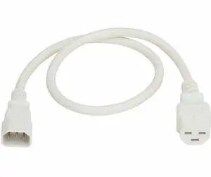 Eaton Tripp Lite Series Power Cord, C14 to C21 - Heavy-Duty, 15A, 250V, 14 AWG, 2.5 ft. (0.76 m), White - For Computer, Server, UPS, PDU, Switch, Rack, Network Device, Blade Server, Router, Network Sw