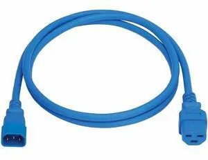 Eaton Tripp Lite Series Power Cord, C14 to C21 - Heavy-Duty, 15A, 250V, 14 AWG, 5 ft. (1.5 m), Blue - For Computer, Server, UPS, PDU, Switch, Rack, Network Device, Blade Server, Router, Network Switch