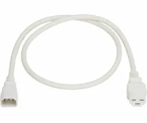 Eaton Tripp Lite Series Power Cord, C14 to C21 - Heavy-Duty, 15A, 250V, 14 AWG, 3 ft. (0.9 m), White - For Computer, Server, UPS, PDU, Switch, Rack, Network Device, Blade Server, Router, Network Switc