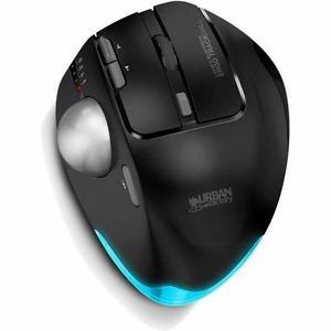 Urban Factory ERGO Mouse - Wireless - Bluetooth/Radio Frequency - 2.40 GHz - Rechargeable - USB Type C - 4800 dpi - Trackball - 8 Button(s)