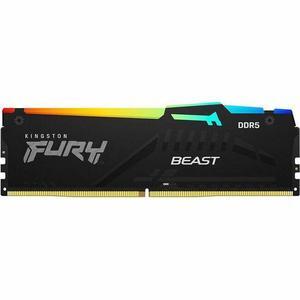 Kingston FURY Beast RAM Module - 64 GB - RGB - DDR5-5600/PC5-44800 DDR5 SDRAM - 5600 MHz Dual-rank Memory - CL40 - 1.25 V - On-die ECC - 288-pin - DIMM - Lifetime Warranty