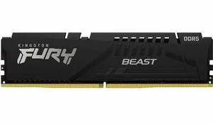 Kingston FURY Beast RAM Module - For Motherboard - 32 GB (1 x 32GB) - DDR5-5600/PC5-44800 DDR5 SDRAM - 5600 MHz Single-rank Memory - CL36 - 1.25 V - Non-ECC - Unbuffered - 288-pin - DIMM - Lifetime Wa