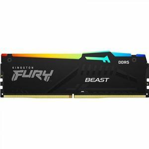 Kingston FURY Beast RAM Module - For Motherboard - 32 GB (1 x 32GB) - RGB - DDR5-6000/PC5-48000 DDR5 SDRAM - 6000 MHz Single-rank Memory - CL36 - 1.35 V - Non-ECC - Unbuffered - 288-pin - DIMM - Lifet