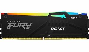 Kingston FURY Beast RAM Module - For Motherboard - 64 GB (2 x 32GB) - RGB - DDR5-5600/PC5-44800 DDR5 SDRAM - 5600 MHz Single-rank Memory - CL36 - 1.25 V - Non-ECC - Unbuffered - 288-pin - DIMM - Lifet