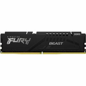 Kingston FURY Beast RAM Module - 32 GB - DDR5-5600/PC5-44800 DDR5 SDRAM - 5600 MHz Single-rank Memory - CL40 - 1.25 V - On-die ECC - 288-pin - DIMM - Lifetime Warranty