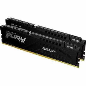Kingston FURY Beast RAM Module - For Motherboard - 64 GB (2 x 32GB) - DDR5-5200/PC5-41600 DDR5 SDRAM - 5200 MHz Single-rank Memory - CL40 - 1.25 V - Non-ECC - Unbuffered - 288-pin - DIMM - Lifetime Wa