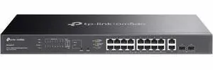 TP-Link Omada 20-Port Gigabit Easy Managed Switch with 16-Port PoE+ - 18 Ports - Manageable - Gigabit Ethernet - 10/100/1000Base-T, 1000Base-X - 2 Layer Supported - 2 SFP Slots - 289.70 W Power Consum
