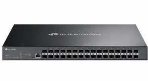Omada 32-Port 10GE SFP+ L2+ Managed Switch - Manageable - 10 Gigabit Ethernet - 10GBase-X - 2 Layer Supported - Modular - 49.40 W Power Consumption - Optical Fiber - 1U - Rack-mountable, Desktop