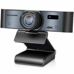 ROCWARE RC16 Webcam - 8.3 Megapixel - 30 fps - USB 3.0 Type C - 4K - 3840 x 2160 Video - CMOS Sensor - 110° Angle - 8x Digital Zoom - Microphone - For Chromebook - Windows 7, Windows 8.1, Wind