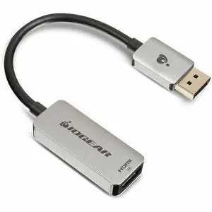 IOGEAR 8K Active DisplayPort to HDMI Adapter - 1 x HDMI Type A Digital Audio/Video - Male - 1 x DisplayPort 1.4 Digital Audio/Video - Female - 7680 x 4320 Supported - 1