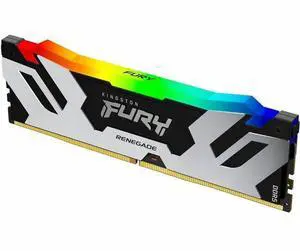 Kingston FURY Renegade RAM Module - 24 GB - RGB - DDR5-8000/PC5-64000 DDR5 SDRAM - 8000 MHz Single-rank Memory - CL38 - 1.40 V - On-die ECC - 288-pin - DIMM - Lifetime Warranty