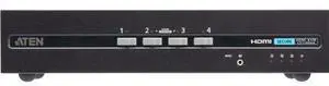 ATEN 4-Port USB HDMI Dual Display Secure KVM Switch (PSD PP v4.0 Compliant) - 4 Computer(s) - 1 Local User(s) - 3840 x 2160 - 50 Hz, 60 Hz - 6 x USB - 10 x DisplayPort - Desktop