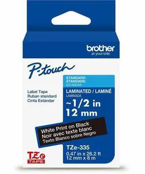 Brother P-touch TZe Label Tape - Black