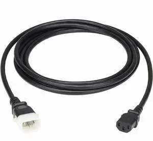 Eaton Tripp Lite Series PDU Power Cord, C13 to P-Lock C14 - North America and Europe Rated, 10A, 250V, 18 AWG, 10 ft. (3.1 m), Black - For PDU, Computer, Monitor, HDTV, Printer, Server, UPS, Network D Eaton Tripp Lite Series PDU Power Cord, C13 to P-Lock C14 - North America and Europe Rated, 10A, 250V, 18 AWG, 10 ft. (3.1 m), Black - For PDU, Computer, Monitor, HDTV, Printer, Server, UPS, Network D