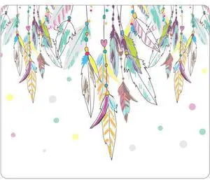 OTM Essentials Hipster Prints Dream Catcher Print on White Mouse Pad (OP-MPV1WM-HIP-09) 731969577622