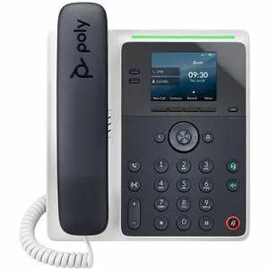 Poly Edge E100 IP Phone and PoE-enabled GSA/TAA - 8 x Total Line - VoIP - 2.8" LCD - 2 x Network (RJ-45) - PoE Ports