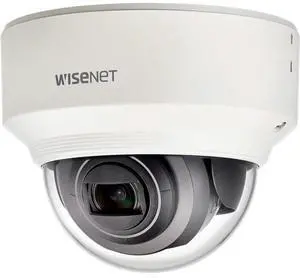 Wisenet XND-6080V 2 Megapixel Indoor Full HD Network Camera - Color - Dome - Ivory - MPEG-4 AVC, MJPEG, H.264, H.265 - 1920 x 1080 - 2.80 mm- 12 mm Varifocal Lens - 4.3x Optical - 60 fps - CMOS - Para