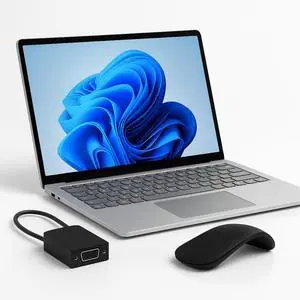 Microsoft Surface Laptop Copilot+ PC + Arc Mouse + Microsoft Surface USB-C to VGA Adapter