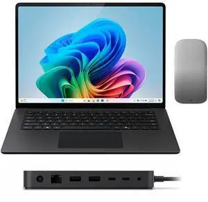 Microsoft Surface Laptop Copilot+ PC + Arc Mouse + Surface Thunderbolt 4 Dock