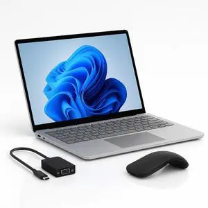 Microsoft Surface Laptop Copilot+ PC + Arc Mouse + Microsoft Surface USB-C to VGA Adapter