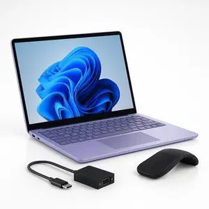 Microsoft Surface Laptop Copilot+ PC + Arc Mouse + Microsoft Surface USB-C to VGA Adapter