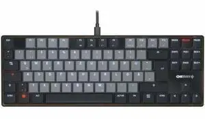 CHERRY KC 500 MX LP TKL MX LP Mechanical Low-profile Keyboard in a Slim Design - Black, Wired Compact Keyboard with Backlighting, MX2A IVORY Switches, PBT Keycaps, Foldable Feet, Slim Design