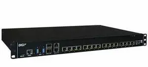Digi Connect EZ 16 MEI - Serial Server, 16-port, RS-232/422/485, US Power Cord - 256 MB - Twisted Pair, Optical Fiber - 2 Total Expansion Slot(s) - 2 x Network (RJ-45) - 2 x USB - 16 x Serial Port - 1