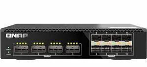 QNAP QSW-M7308R-4X Ethernet Switch - Manageable - 25 Gigabit Ethernet, 100 Gigabit Ethernet - 25GBase-X, 100GBase-X - 2 Layer Supported - 100 W Power Consumption - Optical Fiber - 1U - Rack-mountable,