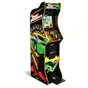 Arcade1Up The Fast & The Furious Deluxe Arcade Game - WiFi Leaderboards to challenge across the country! - 2 Classic Arcade Games - BOE 17" inch Color Monitor - Powerful dual speaker sound sy