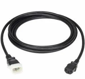 Eaton Tripp Lite Series PDU Power Cord, C13 to P-Lock C14 - North America and Europe Rated, 10A, 250V, 18AWG, 6 ft. (1.83m), Black - For PDU, Server, Switch, Computer, Rack, Cabinet, Printer, Workstat