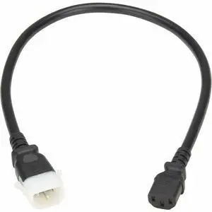 Eaton Tripp Lite Series PDU Power Cord, C13 to P-Lock C14 - Heavy-Duty, 15A, 250V, 14 AWG, 2 ft. (0.6 m), Black - For PDU, Computer, Monitor, HDTV, Printer, Server, UPS, Network Device, Switch, Workst