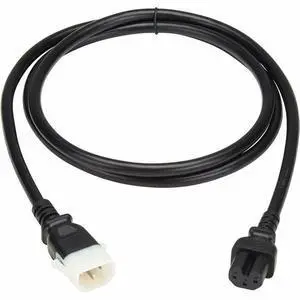 Eaton Tripp Lite Series PDU Power Cord, C15 to P-Lock C14 - Heavy-Duty, 15A, 250V, 14 AWG, 6 ft. (1.8 m), Black - For PDU, Computer, Monitor, HDTV, Printer, Server, UPS, Network Device, Switch, Workst