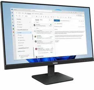 Lenovo ThinkVision S24-4e 24" Class Full HD LED Monitor - 16:9 - Raven Black - 23.8" Viewable - In-plane Switching (IPS) Technology - WLED Backlight - 1920 x 1080 - 16.7 Million Colors - 250